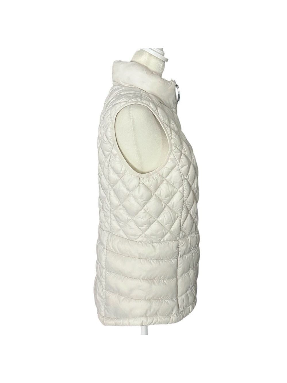 ZeroXposur Elena Quilted Vest with Pockets Full Zip White Size Small - Picture 3 of 11